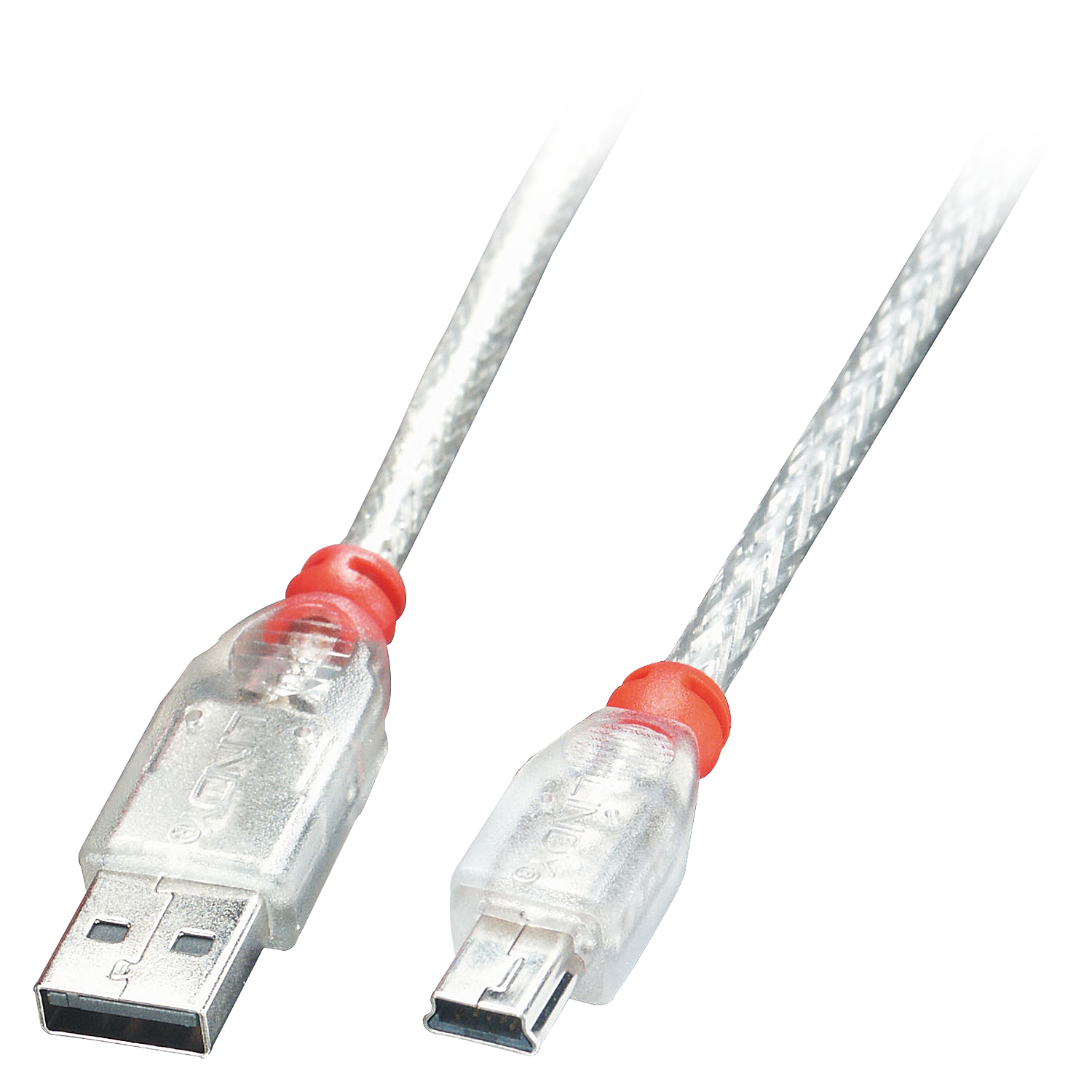 LINDY 41780 USB-kabel 0,2 m transparant