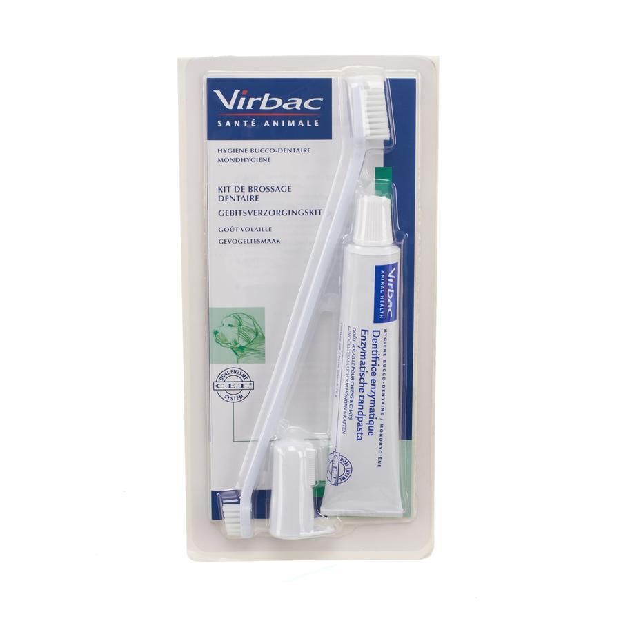 VIRBAC gebitverzorgingskit hond Kit 1 stuks
