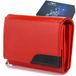 Beltimore Grand portefeuille en cuir Femme RFID Rouge Noir