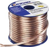 TRU COMPONENTS 1564533 Luidsprekerkabel 2 x 1.5 mm² Transparant 30 m