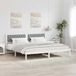 vidaXL Bedframe Lichtgrijs 200 x 200 cm Massief grenenhout