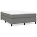 vidaXL Boxspringbed met matras, stof, donkergrijs, 140x200 cm