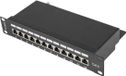 Lanberg Patchpanel Ppf6-9012-B 12 Poorts 1U 10” Voor Rackkasten, Afgeschermd