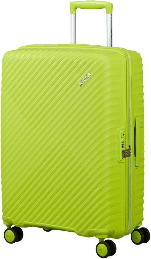 American Tourister Diablast 4 wiel spinner M 68/25 uitbreidbaar - TSA lock - 91 l - Hyper Lime