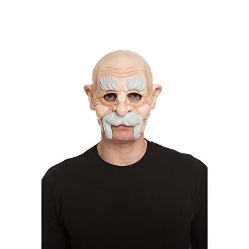 Viving costumes Viving Kostuums 204544 Oud Man Masker, Multi Kleur, One Size