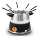 Fritel Fondue F0 2580 - Elektrische Fonduepan - 8 Personen - 1L - Zwart/RVS