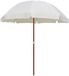 vidaXL Parasol met stalen paal 240 cm zandkleurig