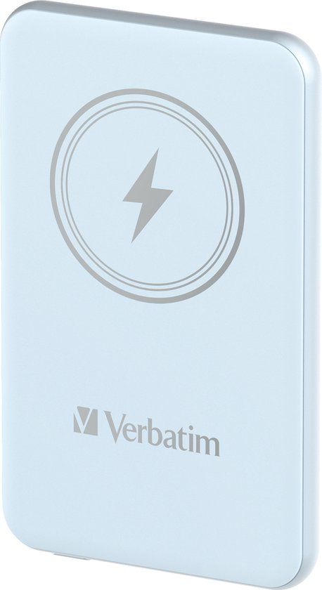 Verbatim Inductie Powerbank 'n' Go 15W 5000mAh Draadloos Magnetisch blauw/blauw 32242
