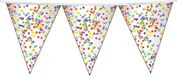 Haza Confetti vlaggenlijn - 2 stuks - Kunststof - Multi - 6 m
