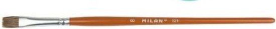 Milan Pinceau 121 Série 3,5 mm 17,4 cm Bois Brun N° 2