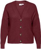 ONLY CARMAKOMA Dames Cardigan Knt Noos Cabernet M-46/48