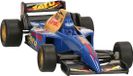 Goki Modelauto Racewagen - blauw - 10 cm