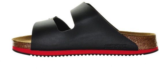 Birkenstock Heren Muil Arizona SL 54254 - Zwart/Rood - 46