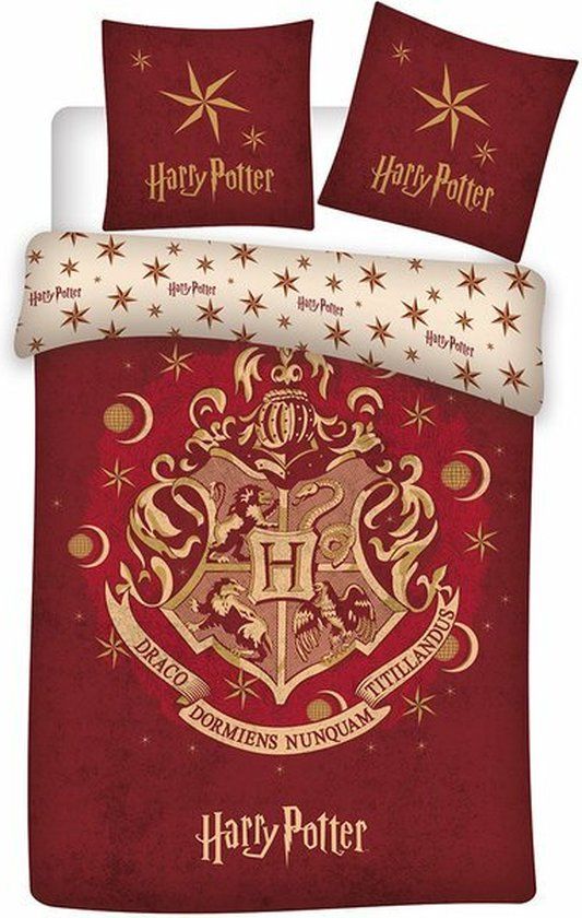 Harry Potter Dekbedovertrek Zweinstein - 140x200cm - Katoen