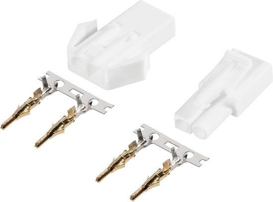 Modelcraft Accupack stekker, Accupack bus Mini-Tamiya Verguld 1 paar