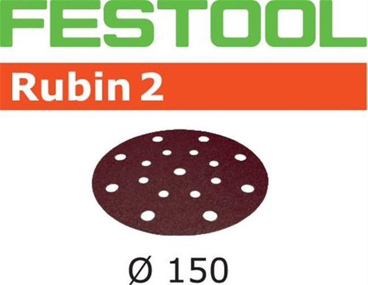 Festool 150mm schuurschijven [50x] -ru2 k.80 499119