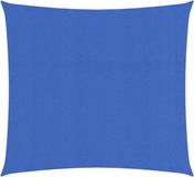 vidaXL Zonnezeil 160 g/m² 2,5x2,5 m HDPE Blauw