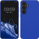 kwmobile telefoonhoesje geschikt voor Samsung Galaxy S26 FE - Hoesje met siliconen coating - Smartphone case in Baltisch blauw