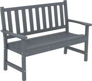 Outsunny Tuinbank-Kunststof-130L x 59B x 91H cm-Grijs