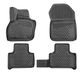 OMAC 6155444F Jeu de tapis de sol noir, TPE (élastomère thermoplastique)