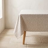 GAMUSI BROTA Tafelkleed – Vlekbestendig Jacquard Tafelkleed met Bloemenpatroon – Katoen – OEKO-TEX® – Vlas 140x200 cm