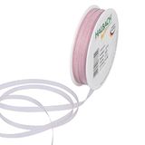 Halbach Seidenbänder Premium organza lint breedte 5 mm lengte 50 m knutselband voor het versieren van geschenken, transparant lint, decoratielint om te knutselen, kleur: pale berry