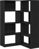 vidaXL Kledingkast Bewerkt Hout Zwart Eiken 85 x 85 x 140 cm