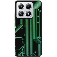 Xiaomi 14T 4G Texture circuit geek Verstevigd hoesje met sublimatie bedrukking
