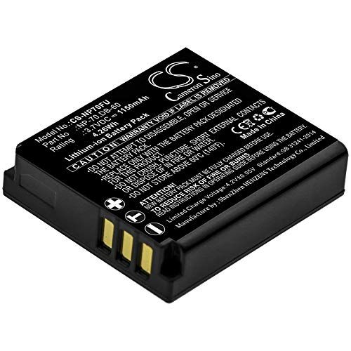 Cameron Sino CS-NP70FU Baterie 1150mAh compatibel met LEICA C-LUX1, D-LUX 4, D-LUX2, D-LUX3, RICOH Caplio G600, Caplio G700, Caplio GR Digital, Caplio GR Digital II, Caplio GX100, Caplio GX200, Caplio R3