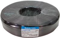 LogiLink VS-ELECTRONIC - Telefoonkabel - 6-aderig - Plat - 100 m - Wit - CM06W