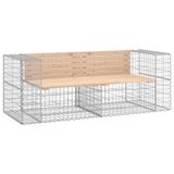 vidaXL Banc de jardin avec dossier et accoudoirs, 184x71x65,5 cm, bois de pin massif