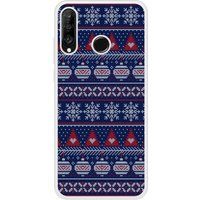 P30 Lite Blue Christmas Sweater Beschermende siliconen hoes