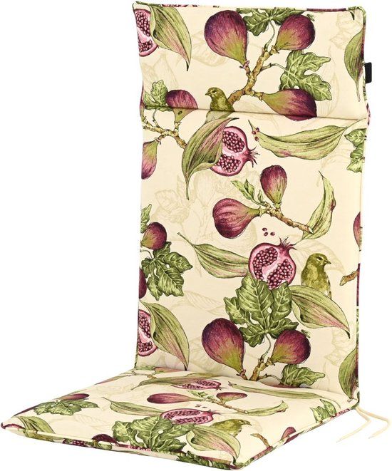 Madison Tuinstoelkussen Hoge Rug 120x50cm Jasmijn Beige