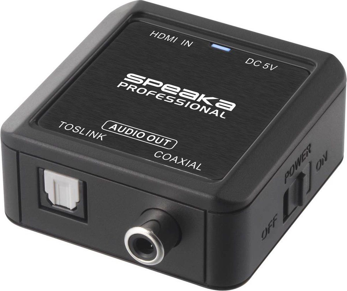 Speaka Audio Adapterkabel [HDMI - Coaxiaal, Toslink]
