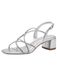 Tamaris Dames 1-28236-42, sandalen met hak voor dames, Zilver, 38 EU