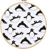 Vervaco Borduurpakket met Borduurring Pinguïns Eva Mouton