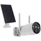 KYF Caméra rechargeable 4 mégapixels + panneau solaire – Convient pour kit d'écran 7 pouces, enregistreur Ultra-HD 4 mégapixels