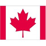Bellatio Decorations Vlag van Canada stickers - 10x - 7 x 10 cm