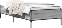 vidaXL Bedframe Grijs Sonoma 80 x 200 cm Bewerkt hout