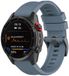By Qubix Qubix - Siliconen sportbandje voor Garmin Quatix 8 (47mm) - 22mm Quickfit - Grijsblauw