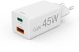 Hama 45W Snellader - 1x USB-C PD, 1x USB-A QC - mini - Wit