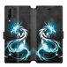 Beschermhoes Wiko Beschermhoes voor Wiko View 4 / View 4 Lite, leer, motief: draak