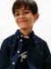 Tommy Hilfiger Kids Unisex Lange Mouwen Shirt Katoen 98% Elastaan 2% Marine Blauw Maat 10