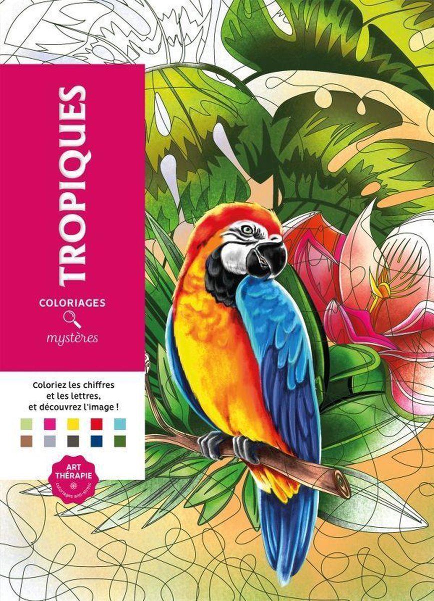 Hachette Coloriages mystères Tropiques - Kleurboek voor volwassenen - 9782019458188