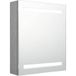 Maison Exclusive - Armoire de toilette à miroir LED, gris béton, 50 x 14 x 60 cm