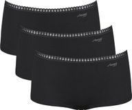 Sloggi Women GO Crush Short (3-pack) - dames boxer - zwart