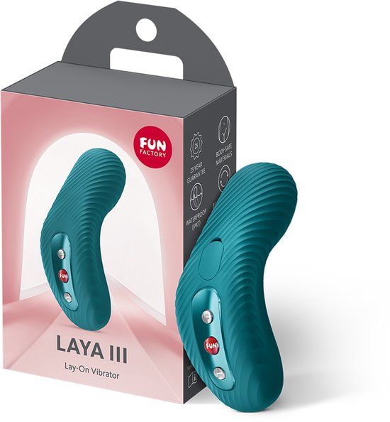 FUN FACTORY Laya III Oplegvibrator voor vrouwen Clitorisstimulatie met vibratie & kloppen IPX7 waterdicht Petrol