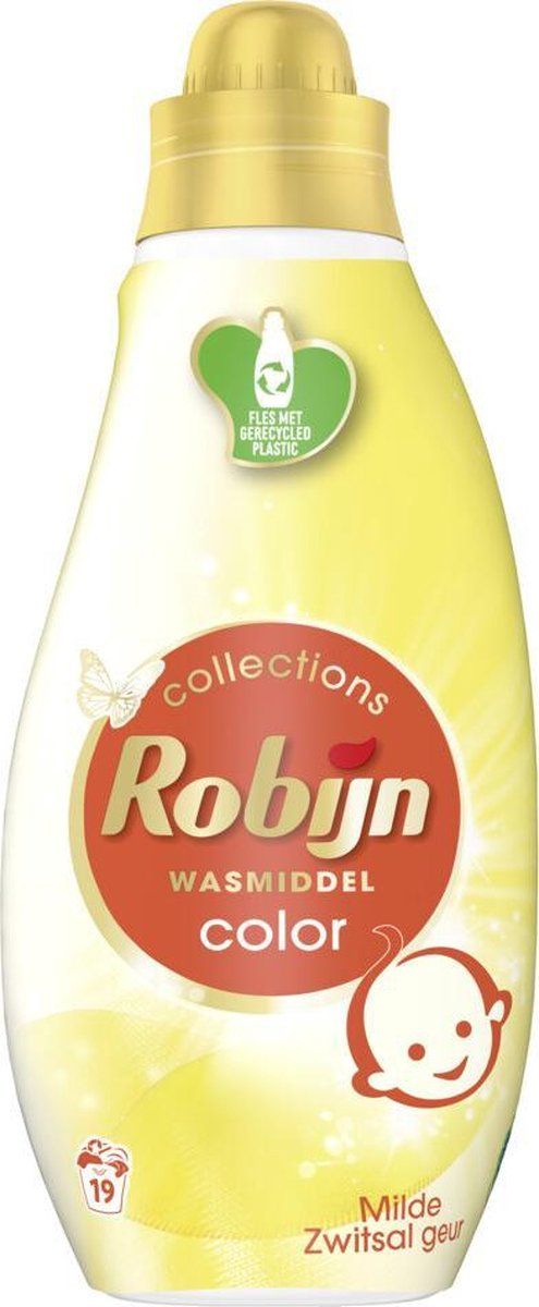 Robijn Klein & Krachtig Zwitsal Color Vloeibaar Wasmiddel - 152 Wasbeurten - Voordeelverpakking