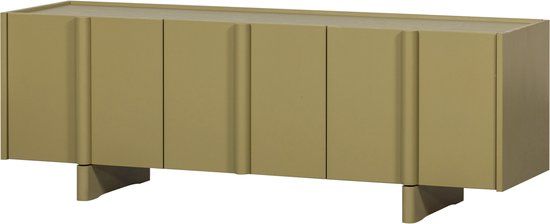 Drawer WOOOD Basu TV-Meubel - Grenen - Groen - 152x53x46cm - Industrieel
