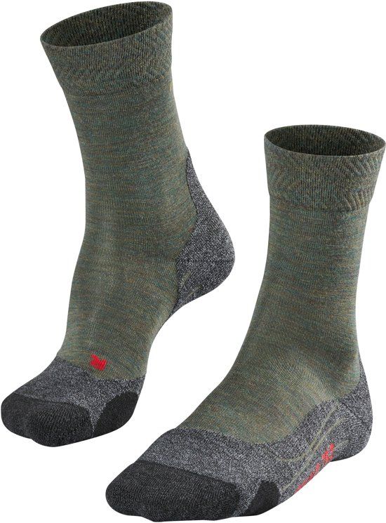 FALKE TK2 Melange Heren Wandelsokken - Ivy Green - Maat 44-45